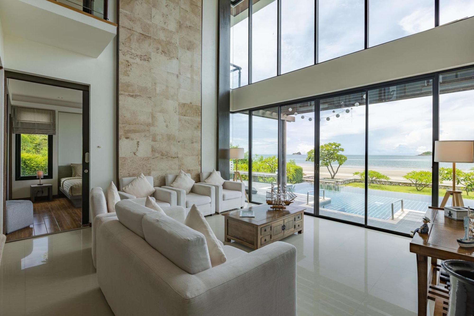 Beachfront Modern 4 Bedroom Pool Villa - Rv Hua Hin Exterior photo